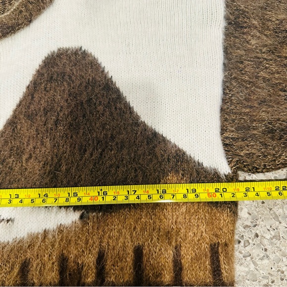 Vtg Women's‎ Button Up Sweater Handmade from Peru Alpaca Wool Llama.C58 - Picture 11 of 12